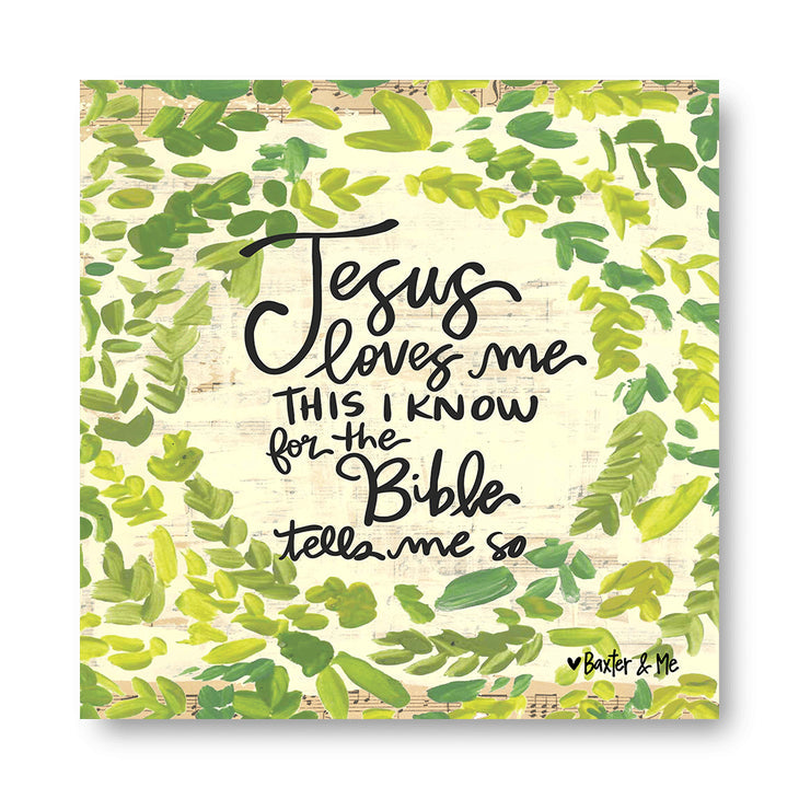 Jesus Loves Me - Wrapped Canvas