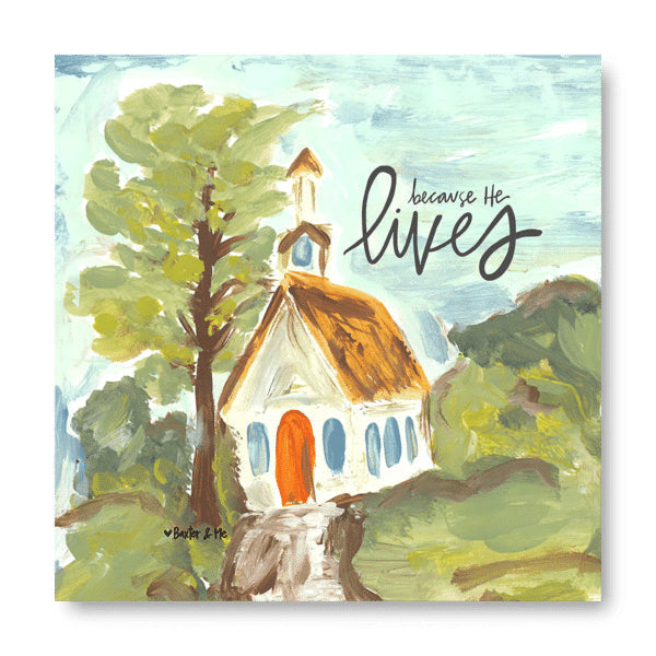 Because He Lives - Wrapped Canvas