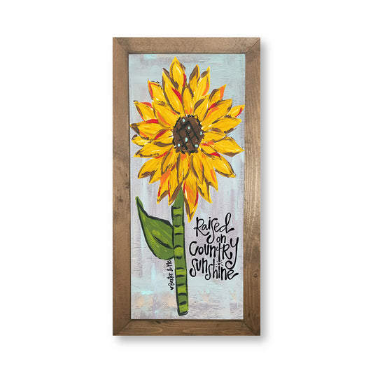 Raised On Country Sunshine - Framed Art