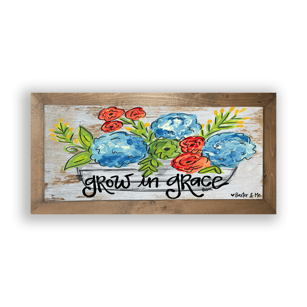 Grow In Grace - Framed Art