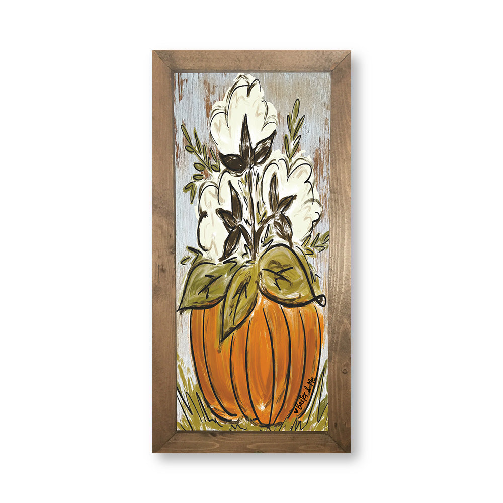 Cotton Pumpkin - Framed Art