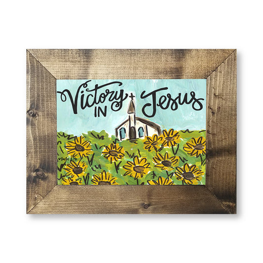Victory In Jesus - Framed Art