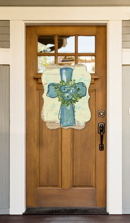 Blue Cross Door Hanger