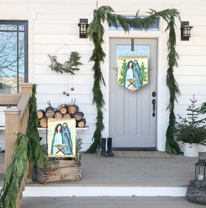 Simple Nativity Door Hanger