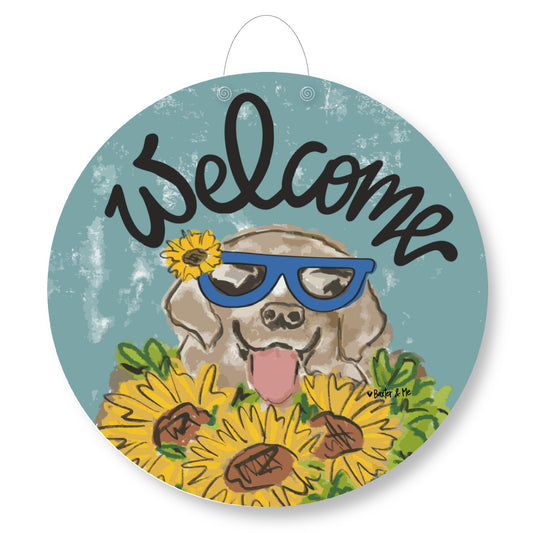 Sunflower Dog Door Hanger