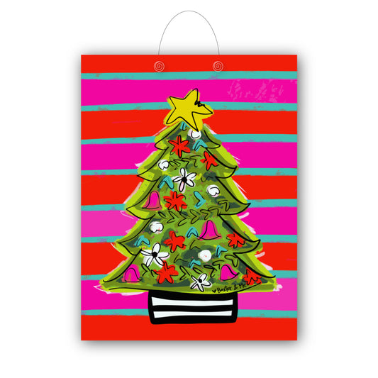 Funky Red Pink Tree Door Hanger