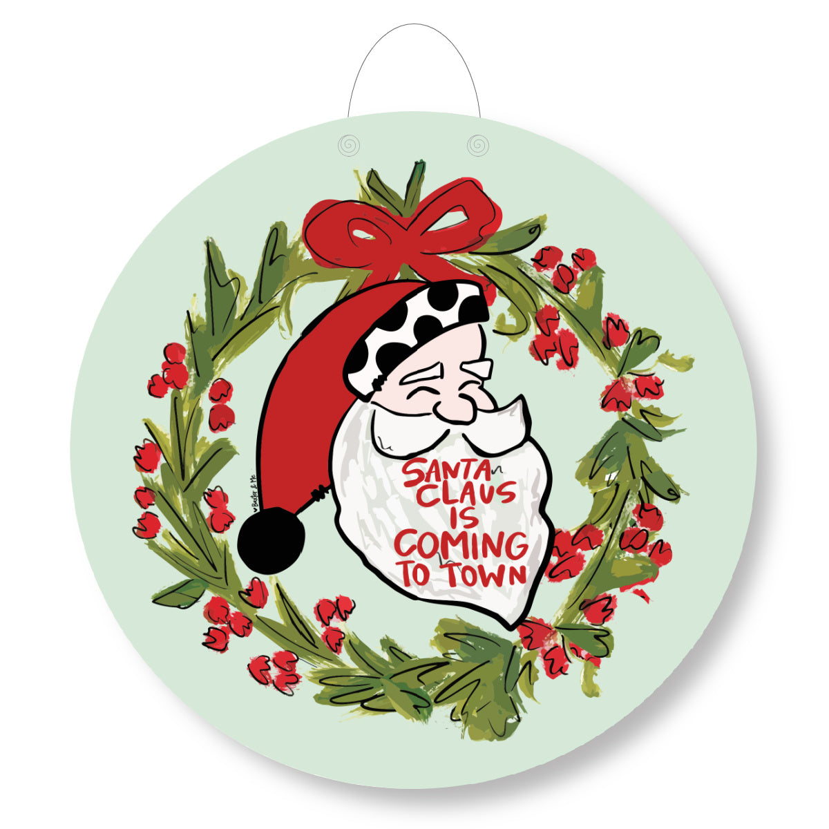 Santa Claus is Coming to Town Door Hanger