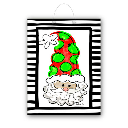 Santa With Tall Hat Door Hanger