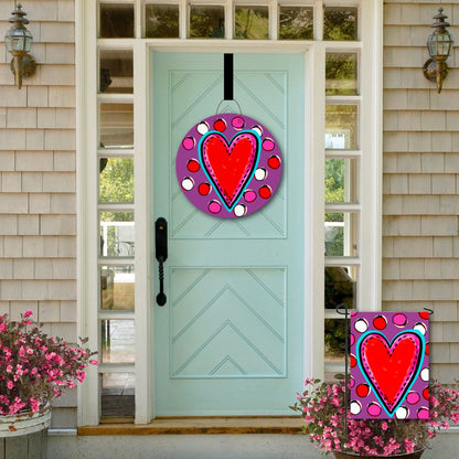 Purple Heart Door Hanger
