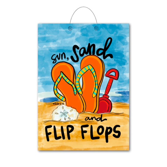 Sun Sand and Flip Flops Door Hanger