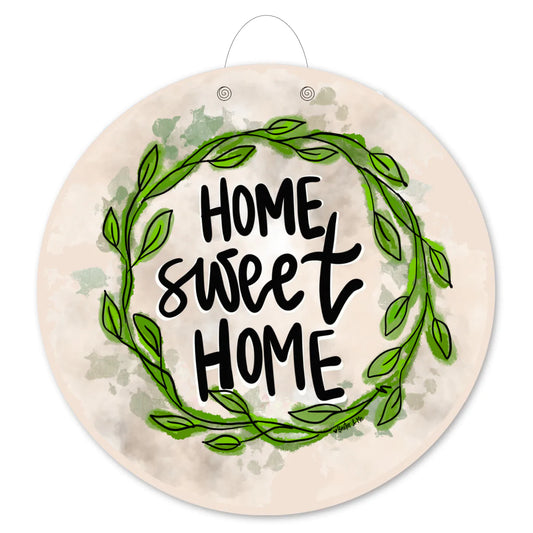 Home Sweet Home Wreath Door Hanger