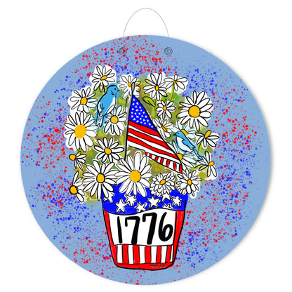 1776 Patriotic Door Hanger