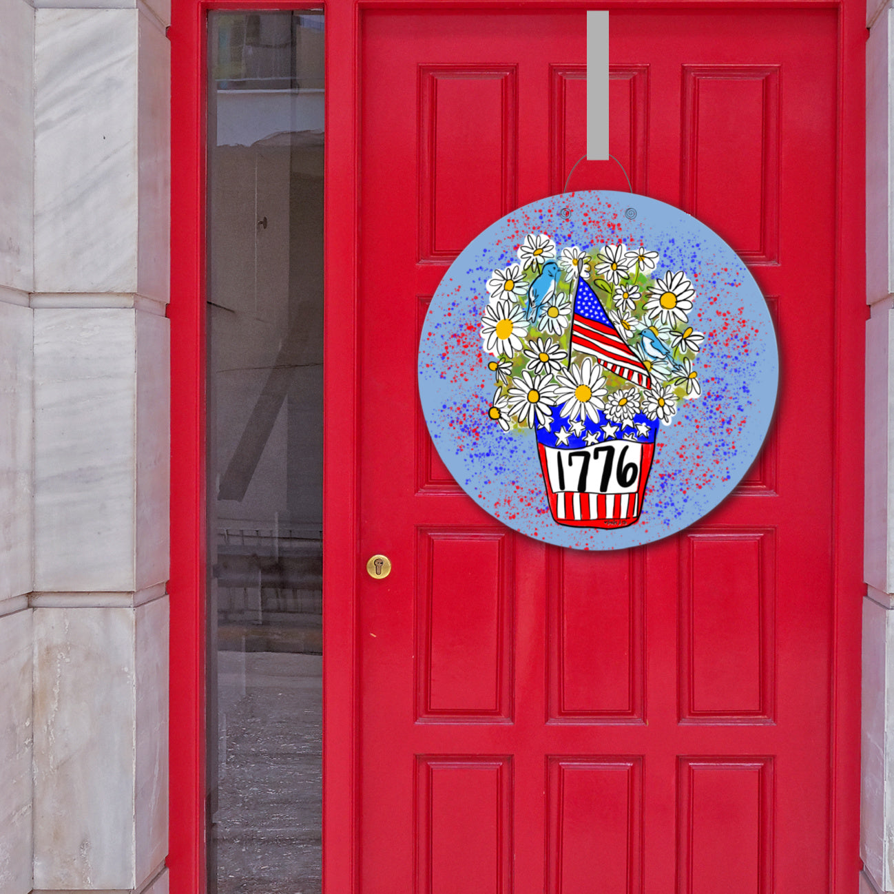 1776 Patriotic Door Hanger