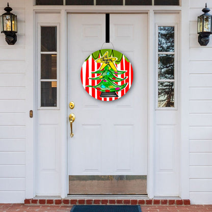 Oh Christmas Tree Door Hanger