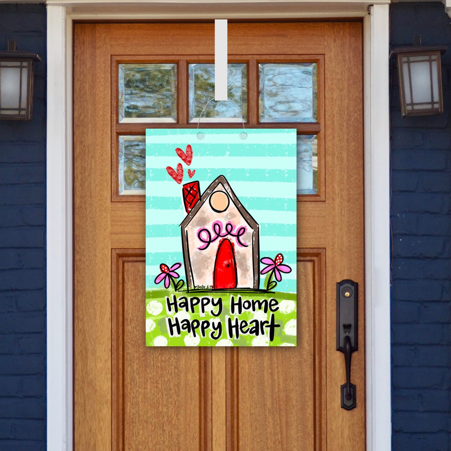 Happy Home Happy Heart Door Hanger