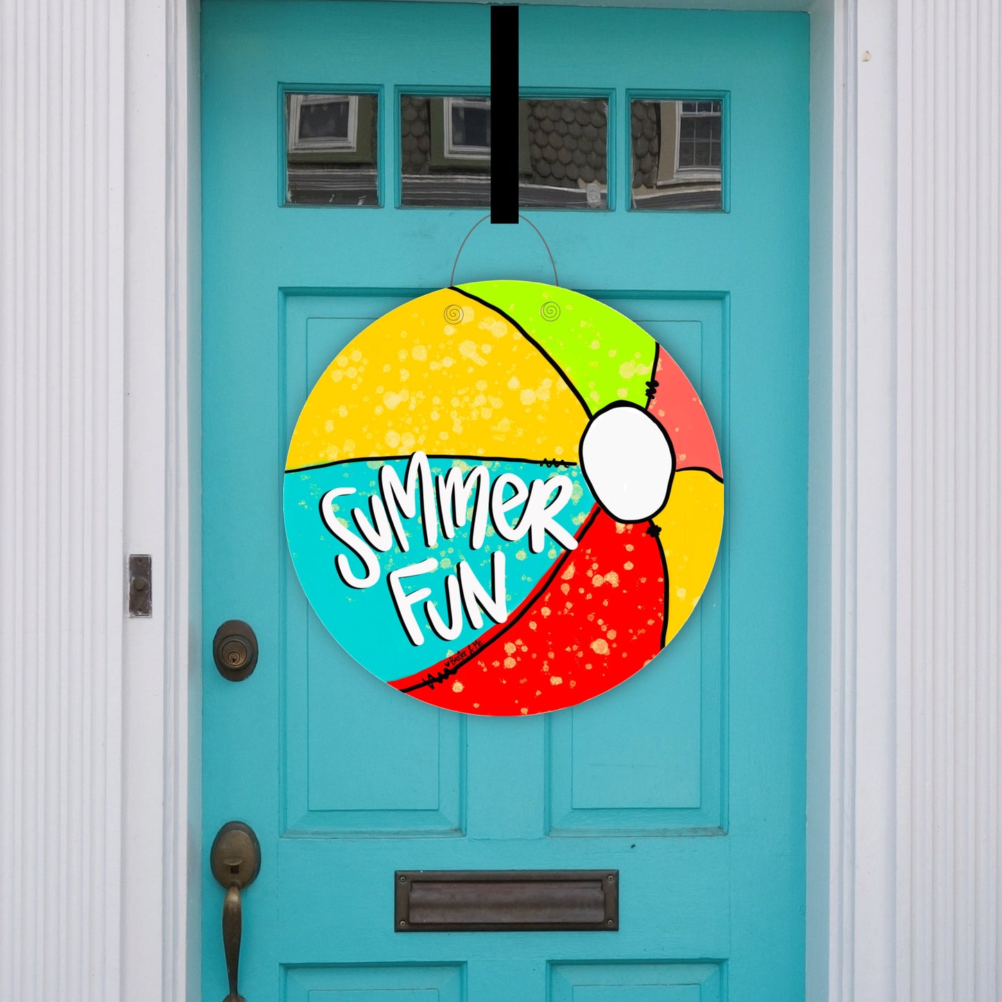 Summer Fun Beach Ball Door Hanger