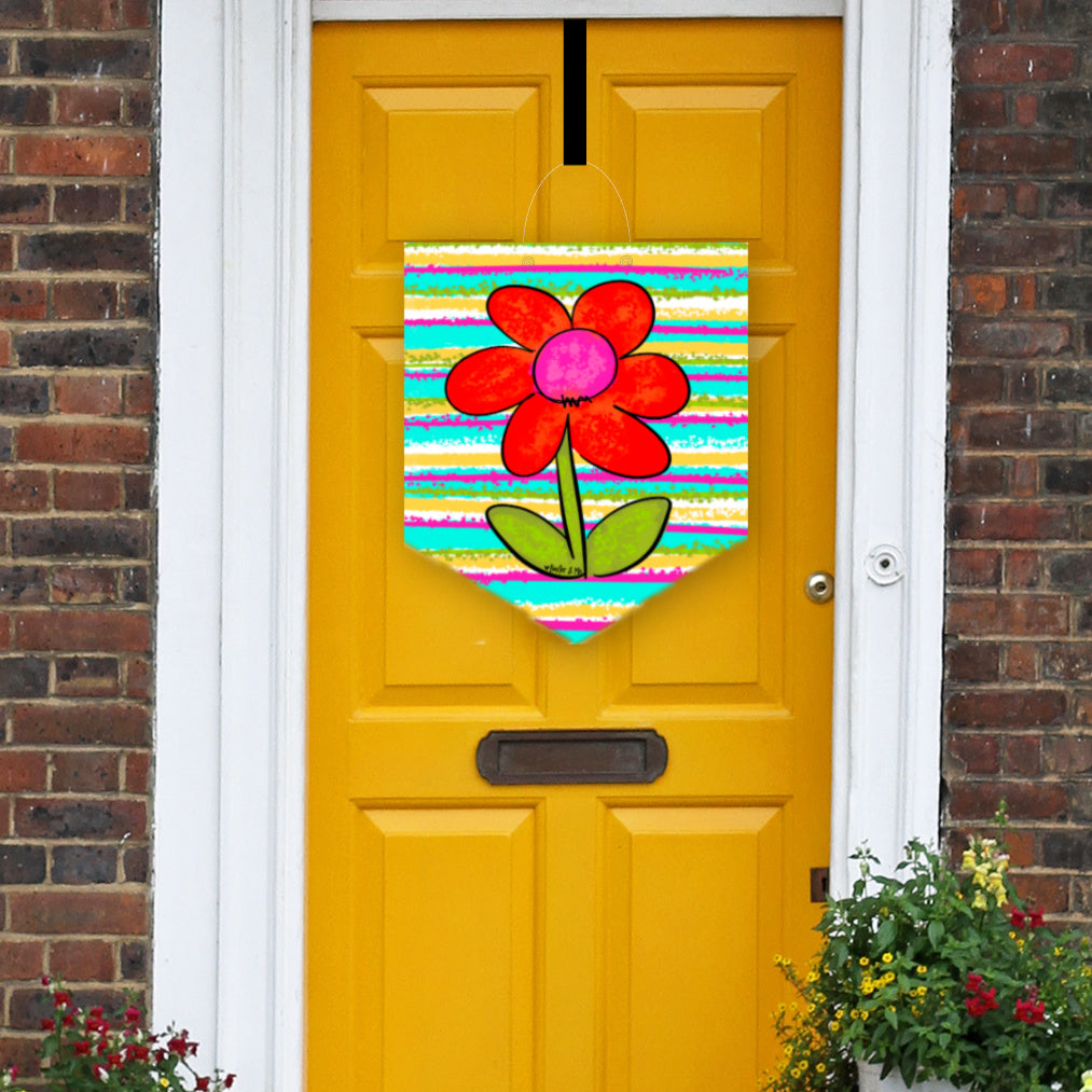 Colorful Flower Door Hanger