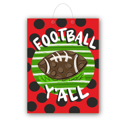 Football Team Colors Door Hanger