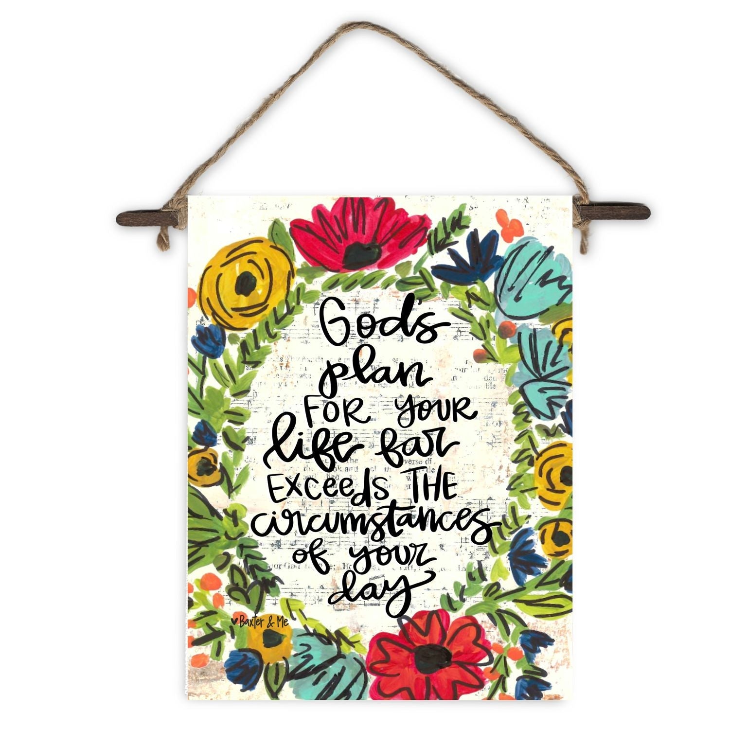 God s Plan for your Life Mini Wall Hanging