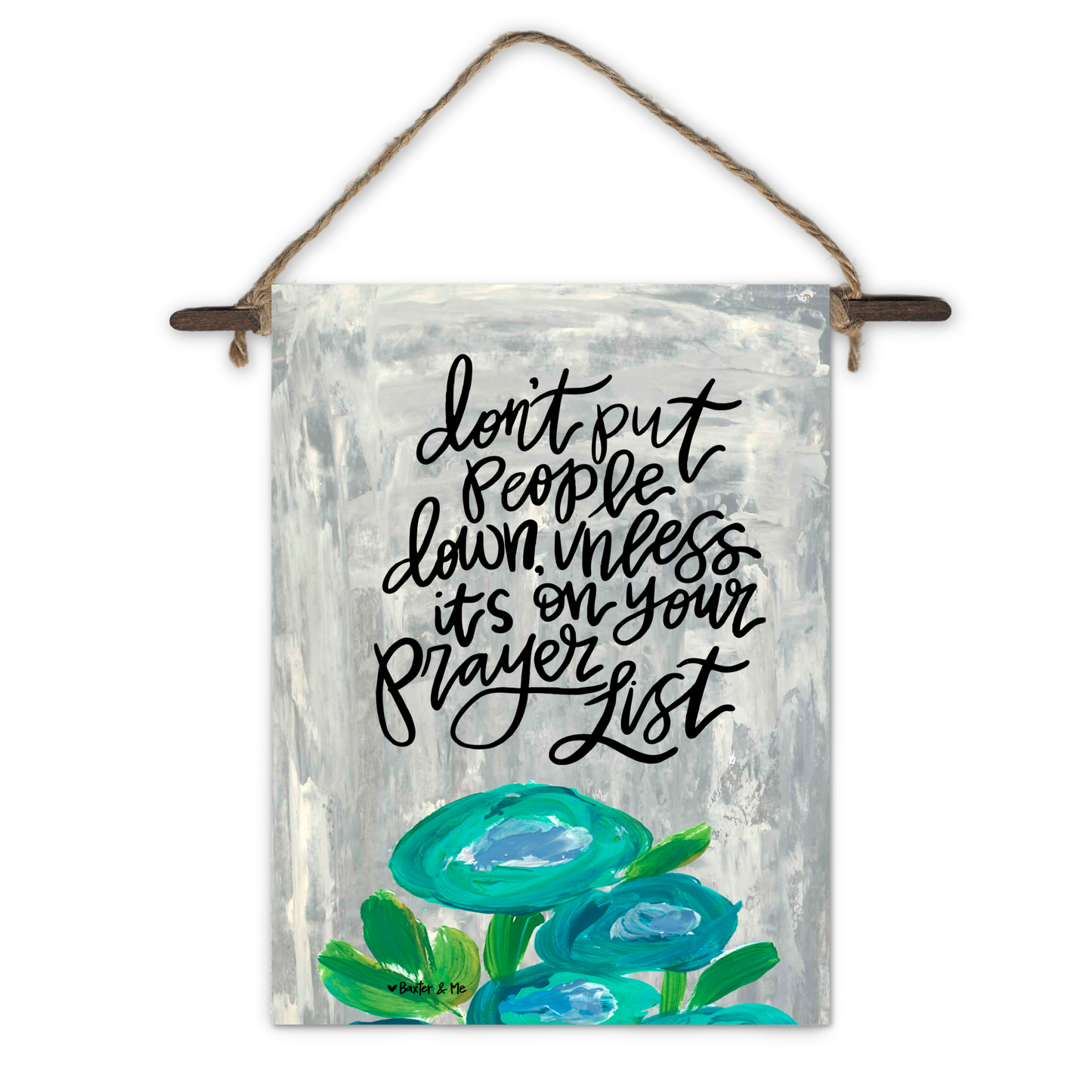 Prayer List Mini Wall Hanging