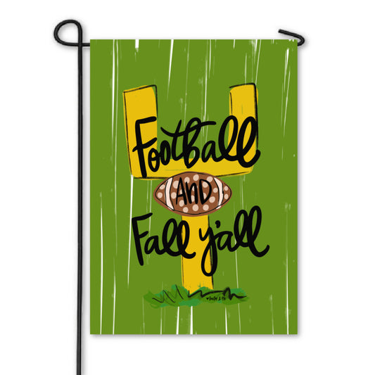 Football & Fall Y'all Garden Flag