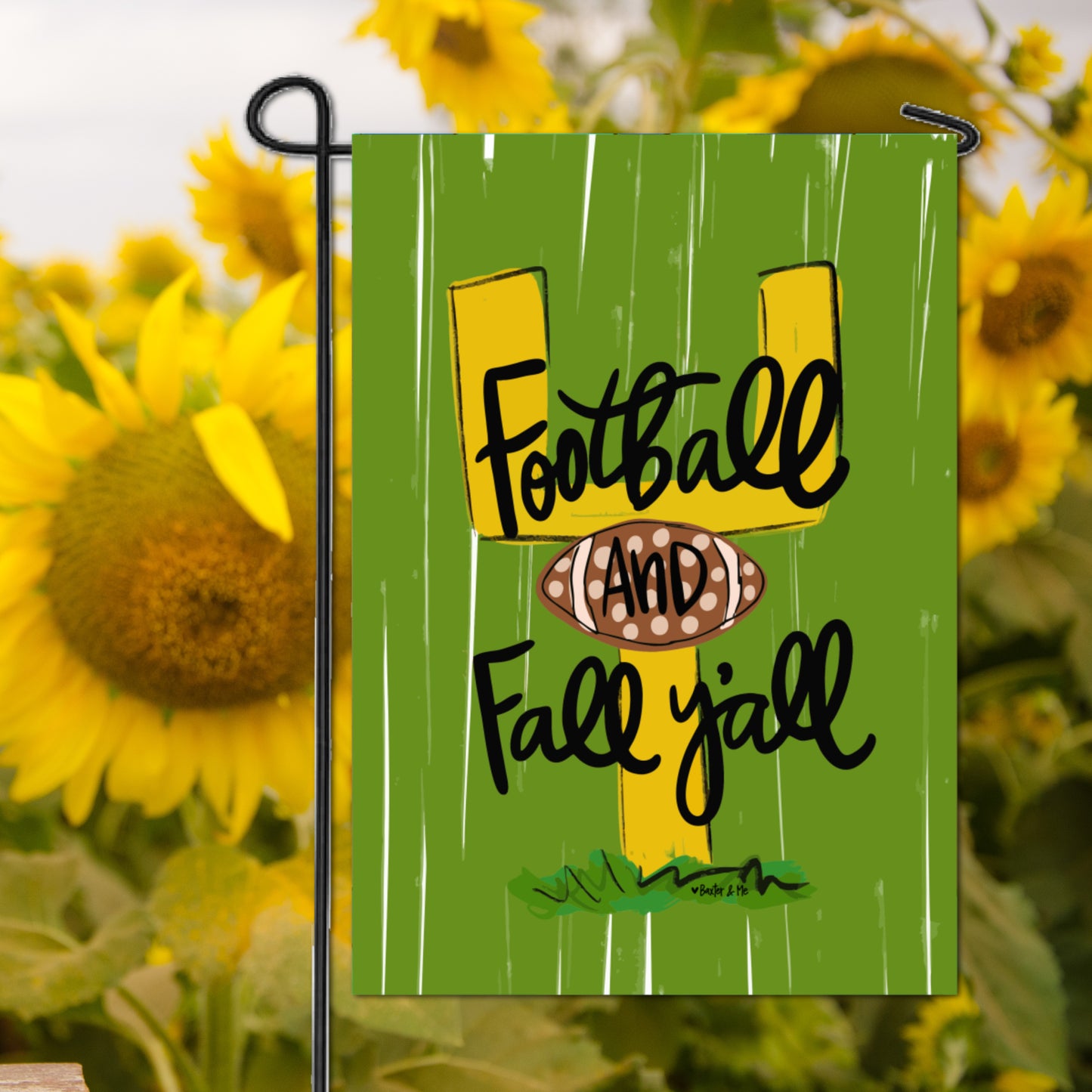 Football & Fall Y'all Garden Flag