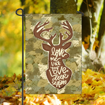 Deer Season Garden Flag