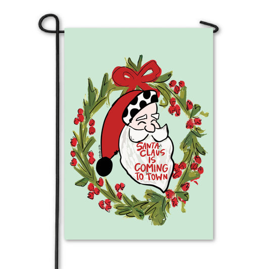 Santa Claus is Coming to Town Garden Flag