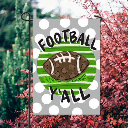 Football Y'all Garden Flag