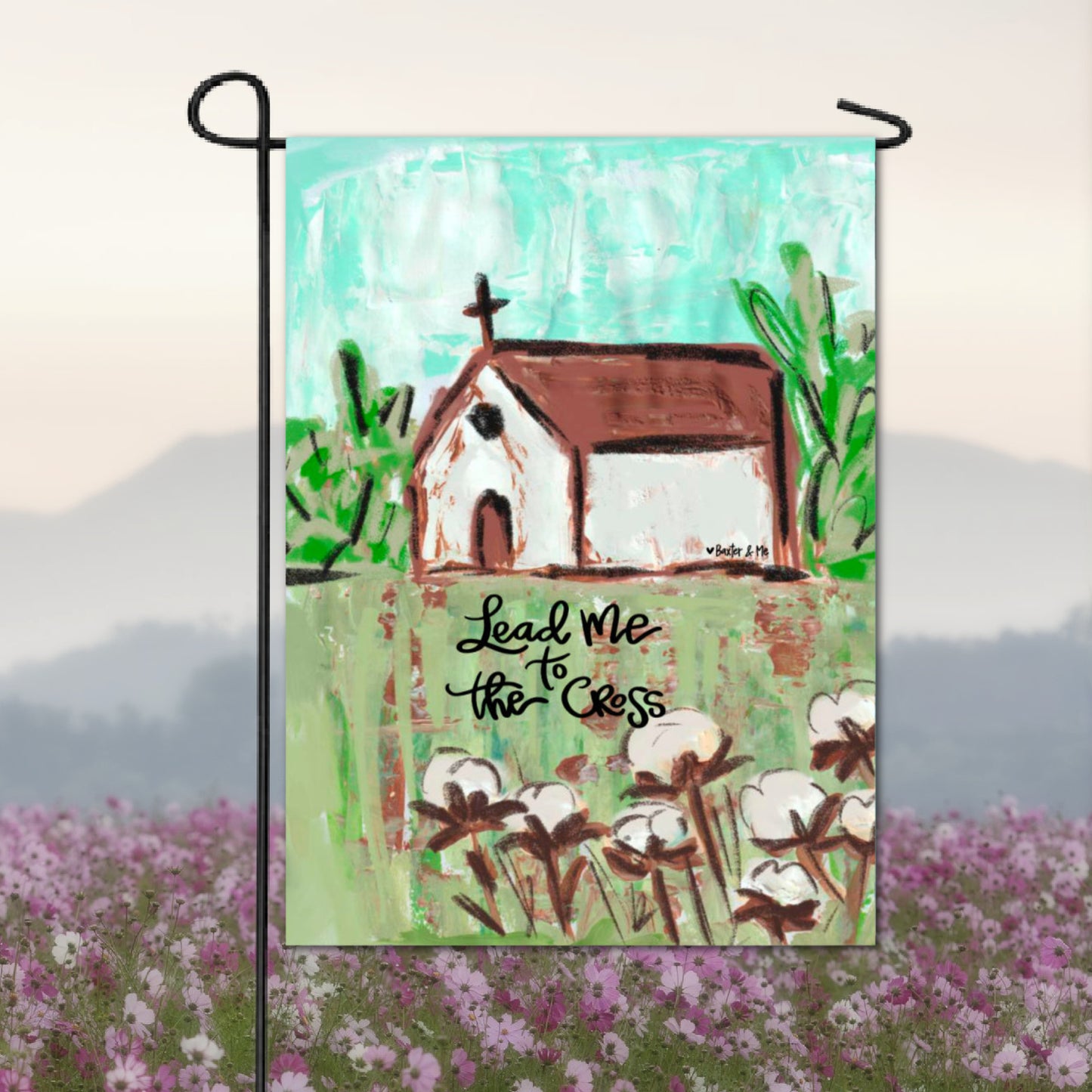 Lead Me to the Cross Garden Flag
