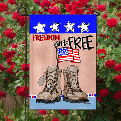 Freedom Isn't Free Garden Flag