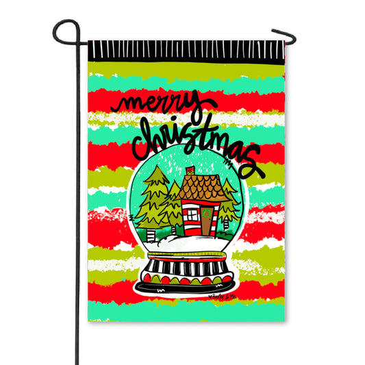 Christmas Snowglobe Garden Flag