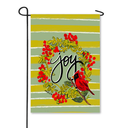 Joy Cardinal Garden Flag