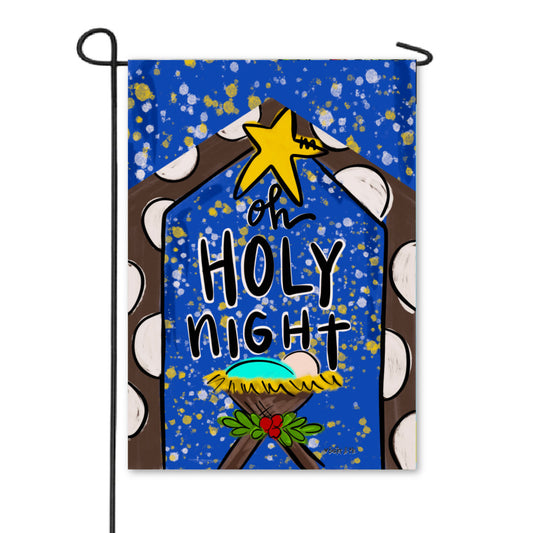 Oh Holy Night House Garden Flag