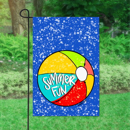 Summer Fun Beach Ball Garden Flag