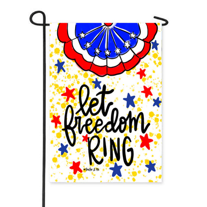 Let Freedom Ring Garden Flag