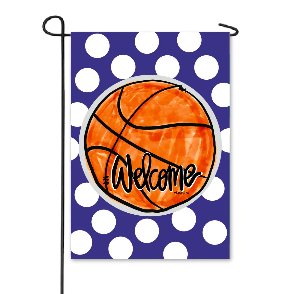 Basketball Team Colors Garden Flag