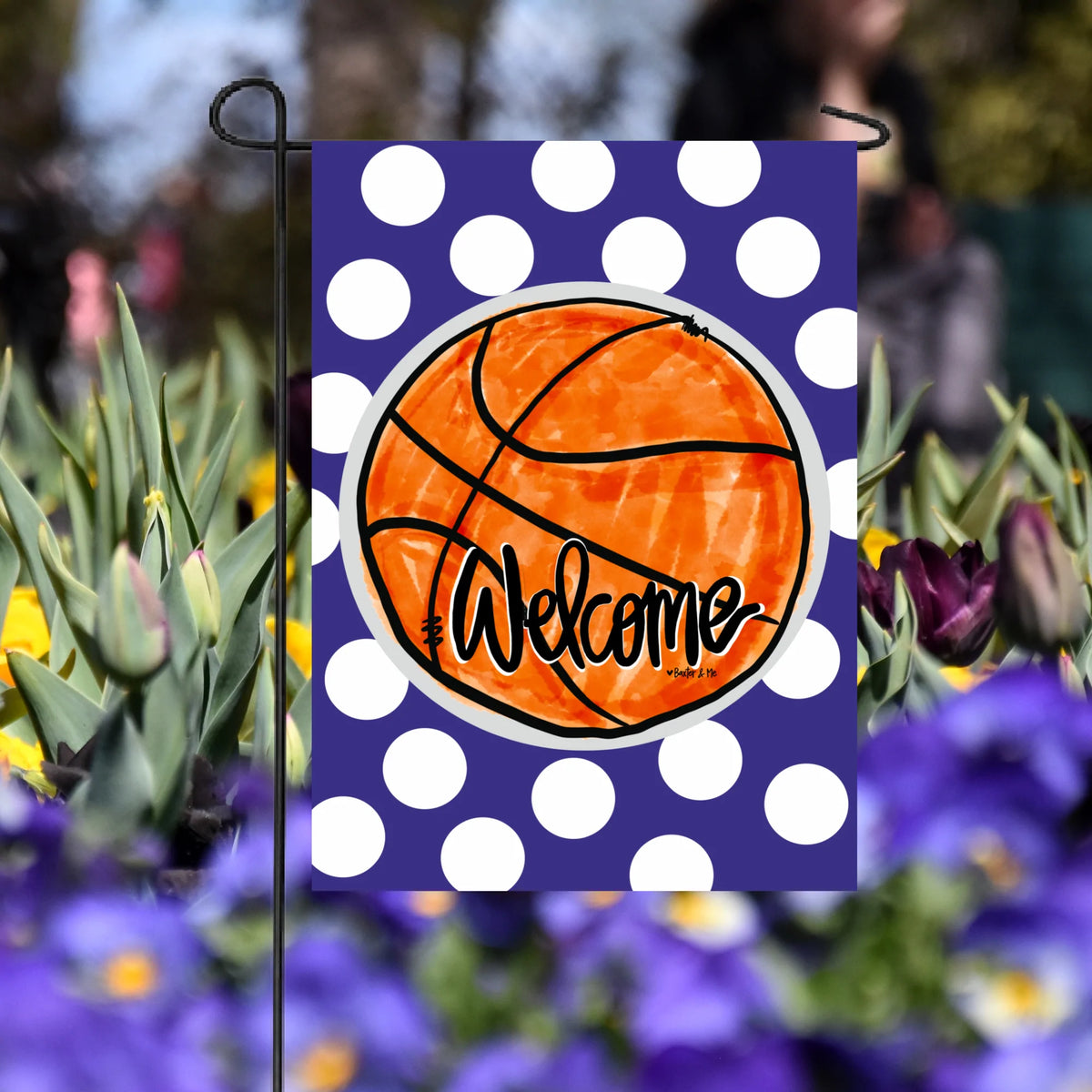 Basketball Flags String Basketball Team Colors Garden Flag – Baxter & Me