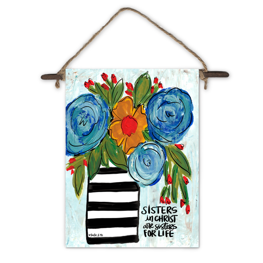 Sisters in Christ Mini Wall Hanging