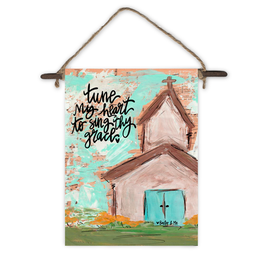 Tune My Heart Mini Wall Hanging