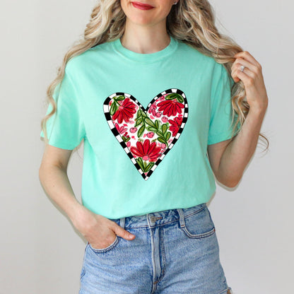 Heart Filled with Flowers T-Shirt