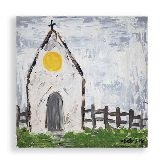 Neutral Church - Wrapped Canvas