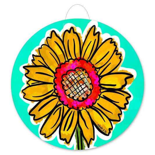 Happy Sunflower Door Hanger