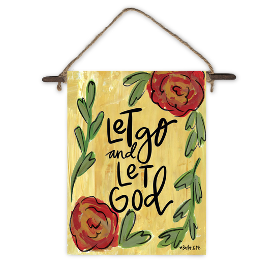 Let Go Let God Mini Wall Hanging