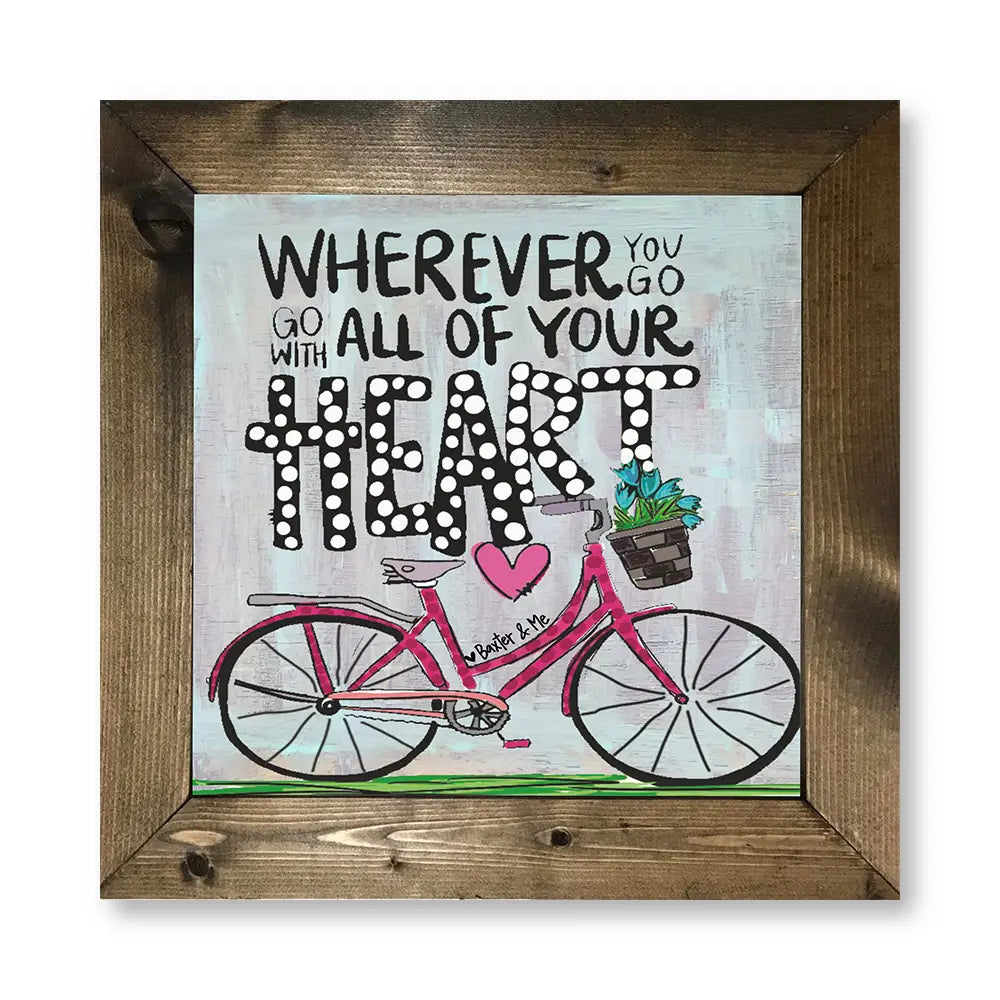 Heart Bike - Framed Art