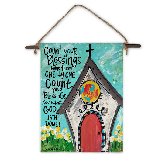 Count Your Blessings Mini Wall Hanging
