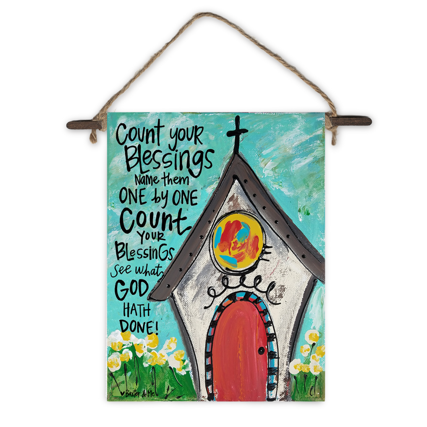 Count Your Blessings Mini Wall Hanging