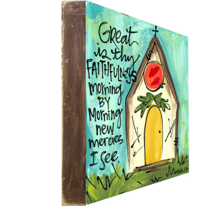 Great Is Thy Faithfulness - Wrapped Canvas