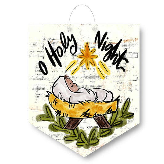 O Holy Night Door Hanger