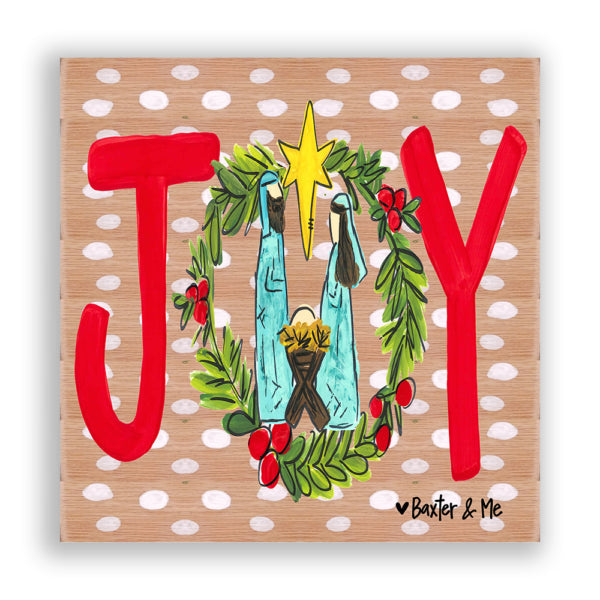 Joy Nativity - Wrapped Canvas
